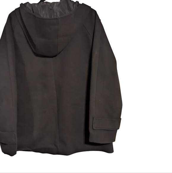 🖤 NWT Nine West Hooded Duffle Jacket Black Size XL - Picture 3 of 16